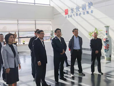 河南省政府副省長何金平同志蒞臨方快鍋爐公司進行調研工作